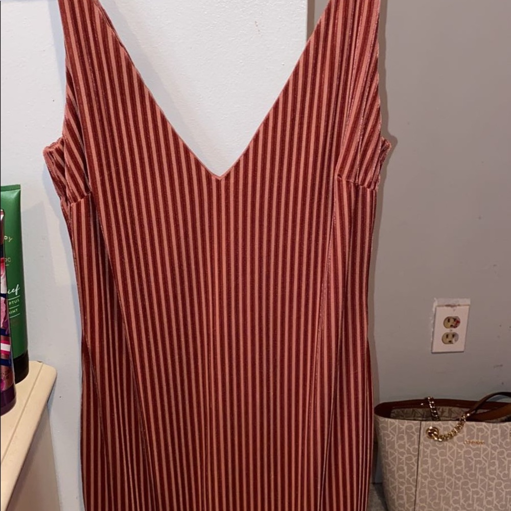 mauve ribbed bodycon dress